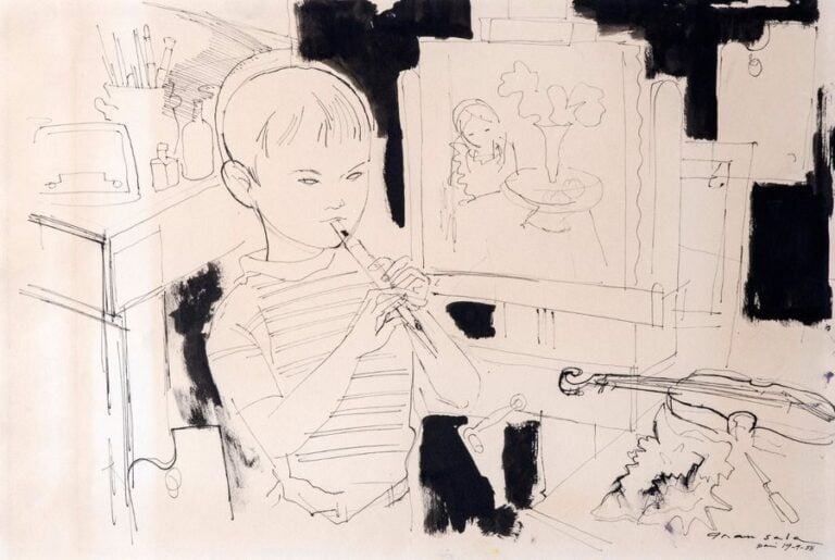 Garçon à la flute, 1958