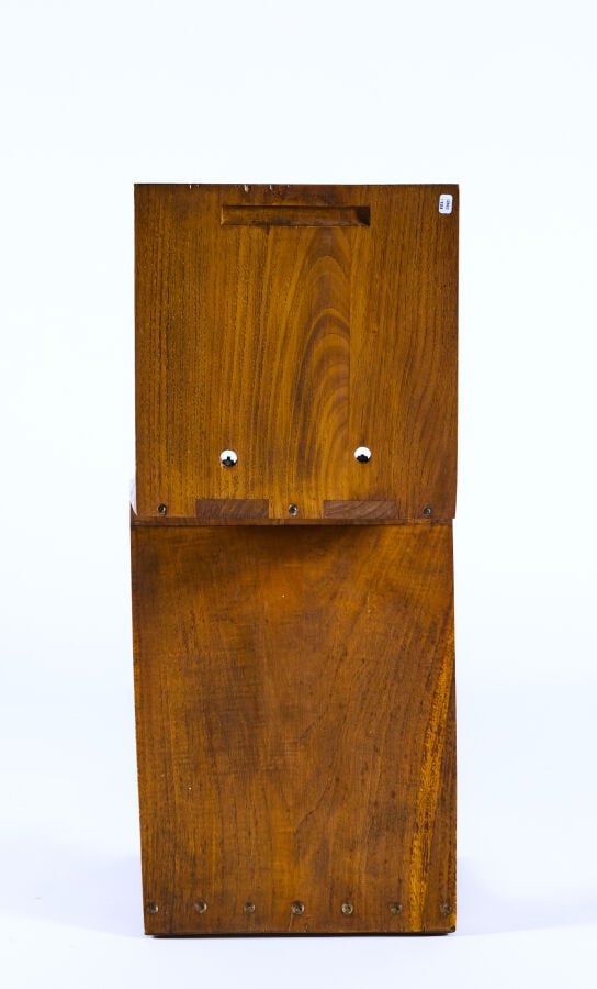 GERRIT RIETVELD (1888-1964) - Rare chaise modèle « Zig Zag » en chêne teinté ri…