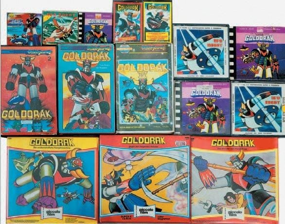 Goldorak Lot - 3 K7 Video VHS + 10 Films Super 8 + 2 K7 Audio Occasion Europe,