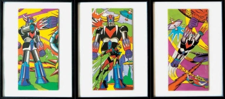 Goldorak Lot de 3 Dessins imprimés sur carton Occasion - Encadrés France,
