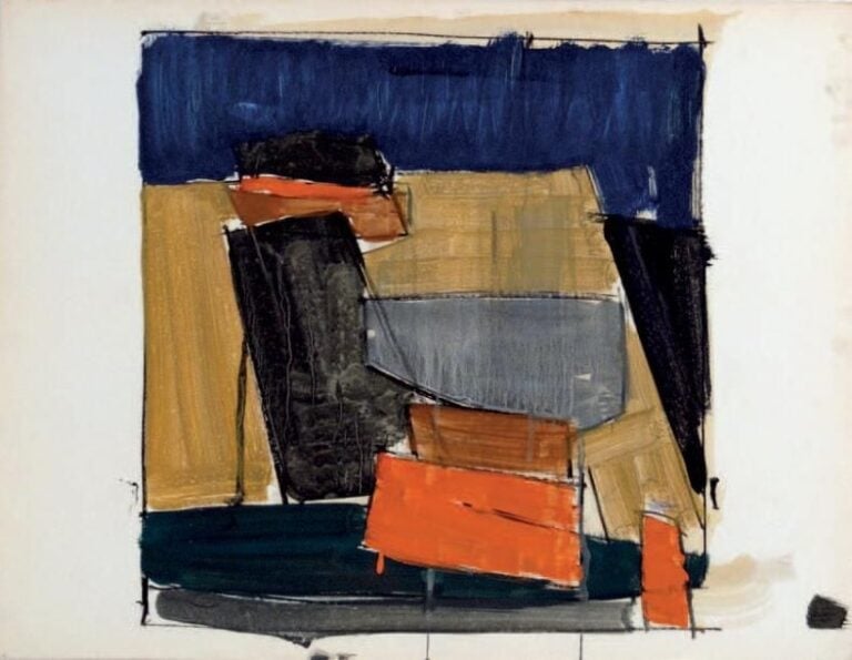 Gouache sur papier, circa 1970 51 x 67 cm
