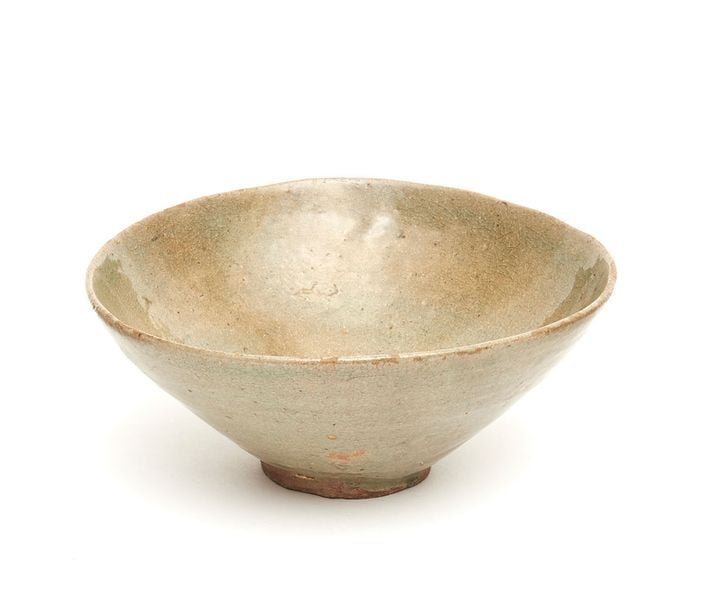 Grand bol à thé Coréen, Céladon, Goryeo, 14ème siècl