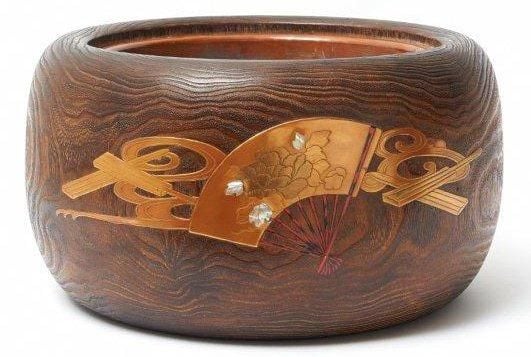Grand brasero (hibachi) en bois de paulowni