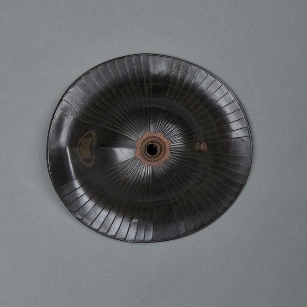 Grand casque de samouraï (bat? jingasa) laqué noi