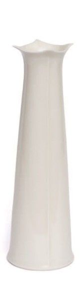 GRAND VASE en porcelaine de couleur ivoir