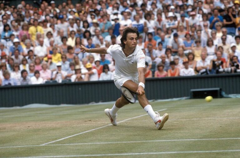 Henri Leconte, demi-finale de Wimbledon - 1986 © Philippe Caron/L'Équipe 4 juillet 198