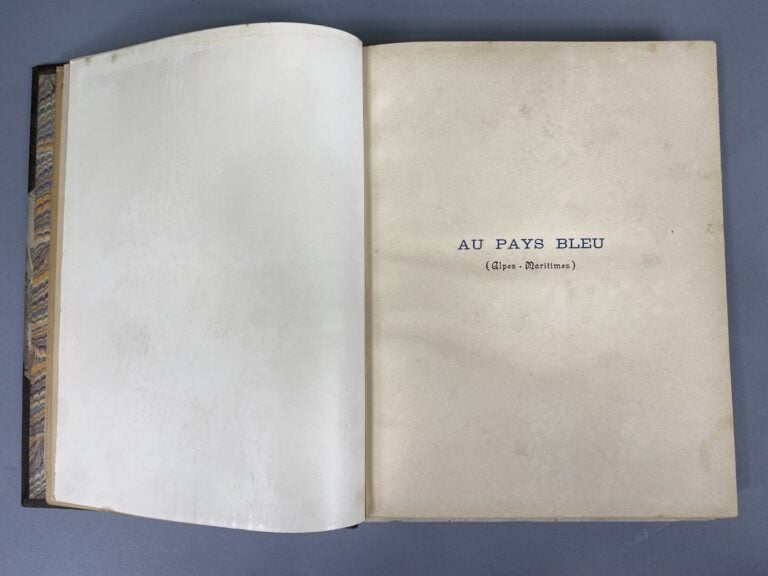 Henri MORIS - Au Pays Bleu - Alpes Maritimes - Paris, E. Plonn Nourrit et Cie.…