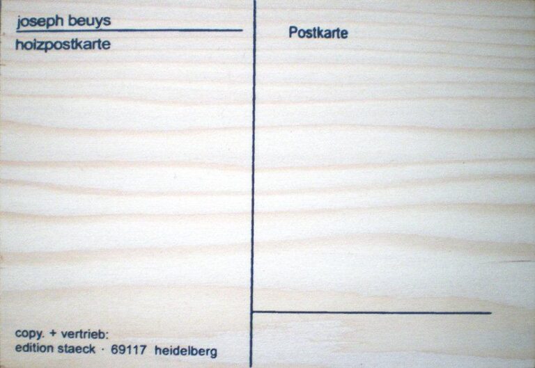 Holzpostkarte, 1985 Multiple En Bois E