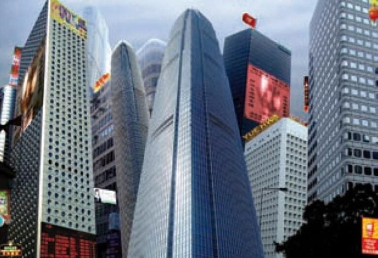 Hong Kong, 2008 Montage photographique contrecollé sur aluminium Signé et numéroté 1/8 au dos 75x110 cm