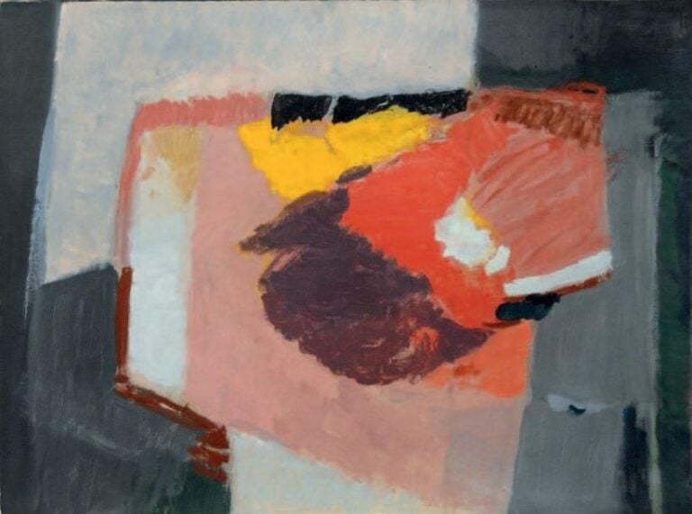 Huile sur papier, circa 1980 57 x 75 cm