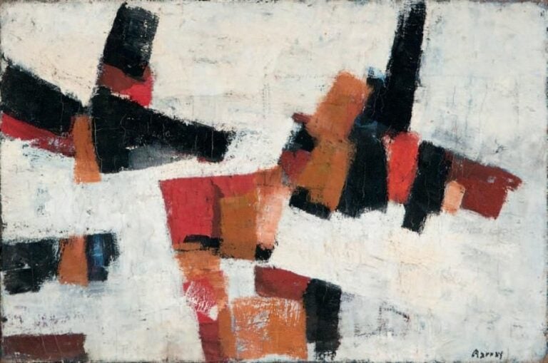 Huile sur toile, circa 1950 27 x 41 cm