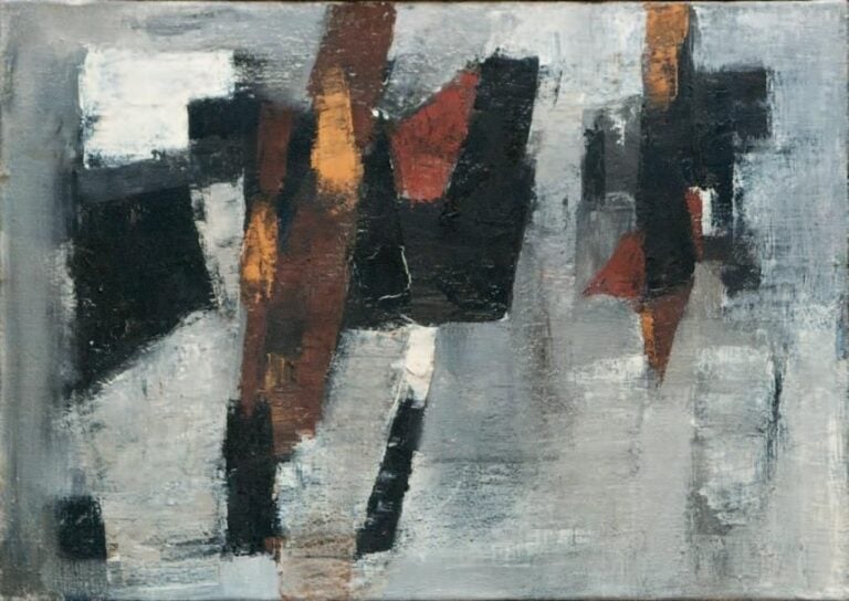 Huile sur toile, circa 1950 46 x 65 cm
