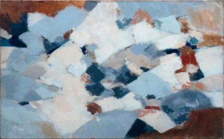 Huile sur toile, circa 1950 50 x 80 cm