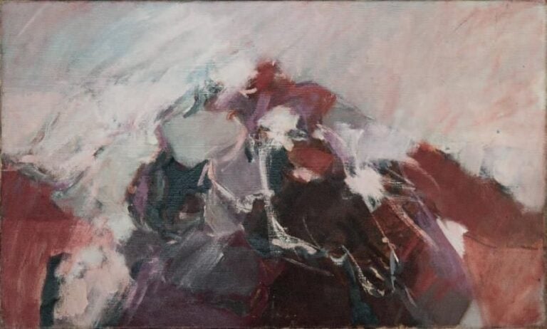 Huile sur toile, circa 1970 33 x 55 cm