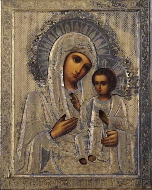 Icône de la Mère de Dieu à l'Enfant Iverskay