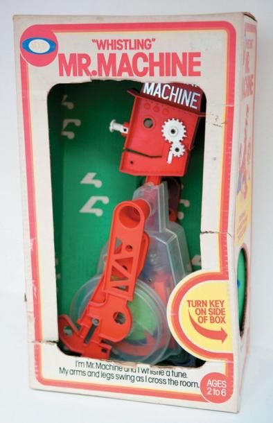 Ideal Arxon - Mister Machine Neuf en Boîte UK, 1978 Robot en plastique de 45 cm - Fonctionne à clé