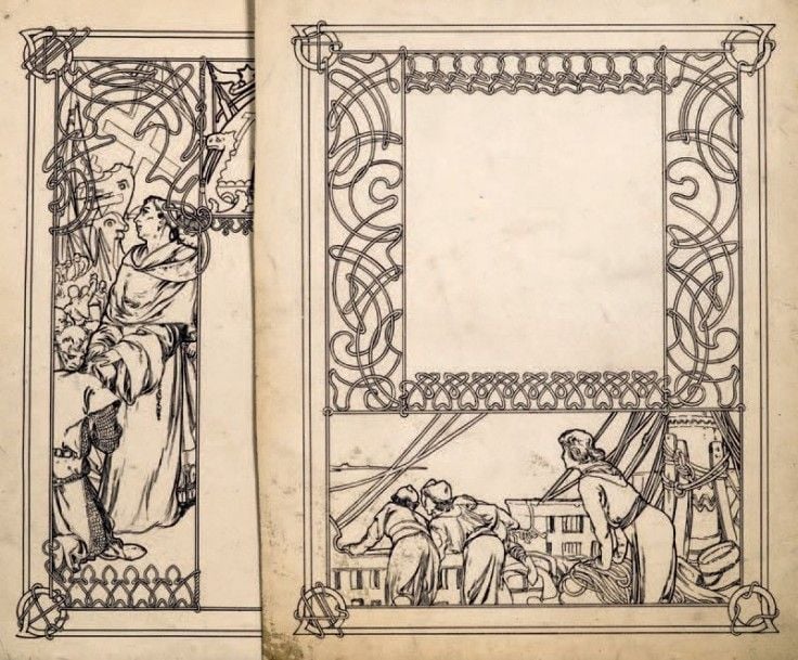 Illustrations pour livre de Robert de Flers, «Ilsée, princesse de Tripoli»,