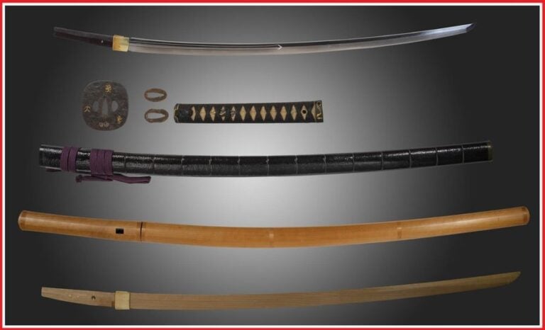 [=] IMPORTANT SABRE DE SAMOURAI, KATANA OU TACHI O-SURIAGE