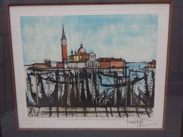 "Isola di San Giorgio Venizia" Eau-forte et aquatinte Gravée sous la direction de