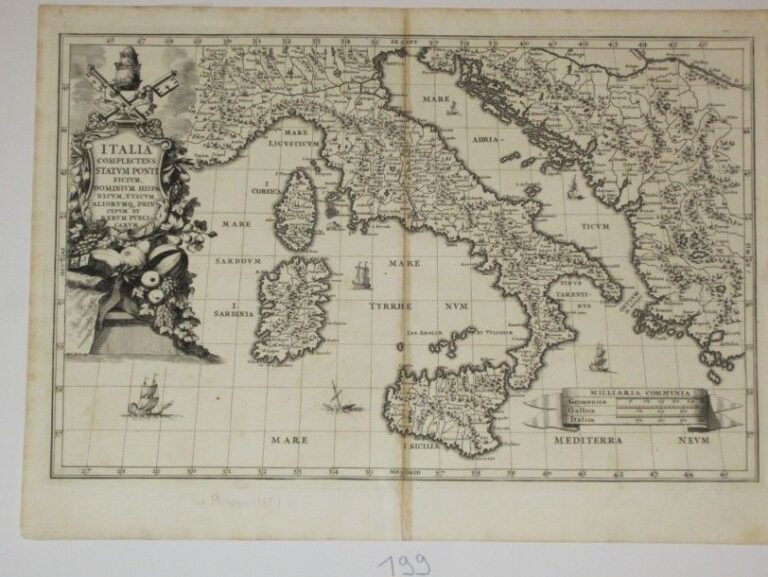 Italie générale, avec la Corse, la Sardaigne et la Sicile, Paris, Philippe SD (1775