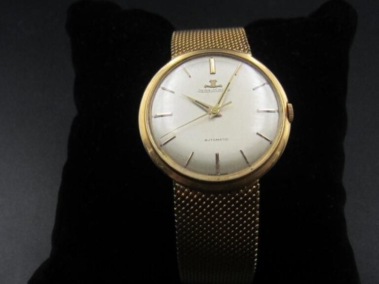 JAEGER LECOULTRE BRACELET MONTRE ronde en or jaune (750 millièmes