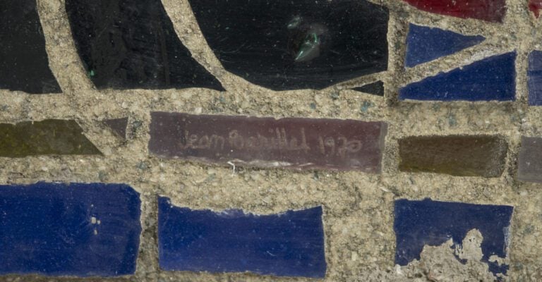 JEAN BARILLET (XXÈME) - Important panneau en mosaïque de - verre polychrome - C…
