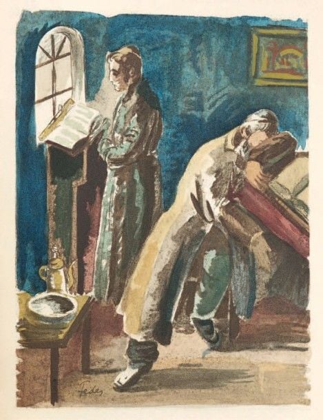 Jean KESSEL, Terre d'amour, Paris, Mornay, 1927 in-8, illustrations de Adolf Feder, reliure plein cuir bordeaux