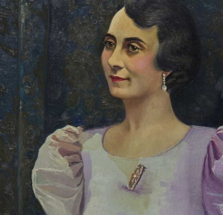 JEANNE CHARPY (1894-1988) - « Élégante » - Huile sur toile rentoilée signée en…