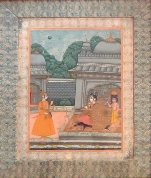 Jeune femme assise sur une terrasse - Page de Ragamala