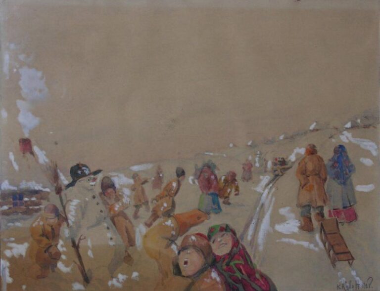 Jeux d'enfants en hiver (1928