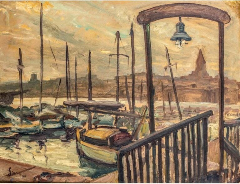 JIVA (1907-1974) Paysage du sud de la France Huile sur carton, signée et datée en bas à gauche