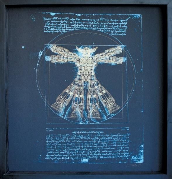 July1 Davinci Rak Sérigraphie sur toile, numérotée 1/2 et signée 80 x 75 cm Albatom Screenprinting