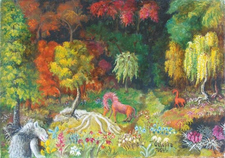 Jungle (1964) Huile sur toile Signée et datée en bas à droite 31 x 46 cm Exposition: Galerie Séraphine, Paris 1965