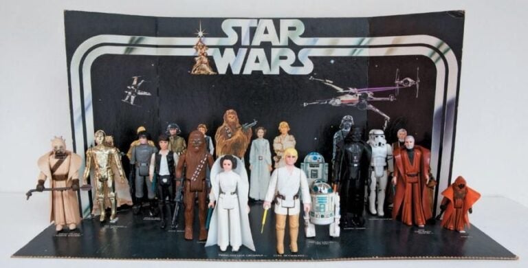 Kenner - Display Early Bird + 12 Back Figures Occasion USA, 1977 Complet - Légère trace d'humidité visible par-dessous