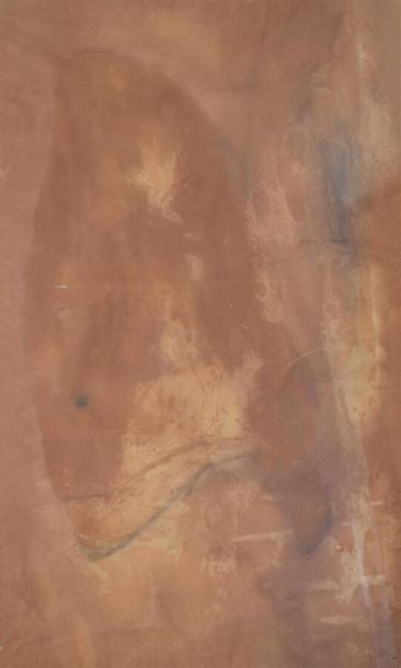 KHEBREHZADEH Avish (né en 1962) "Pesce" huile d'olive sur carton - 71x110