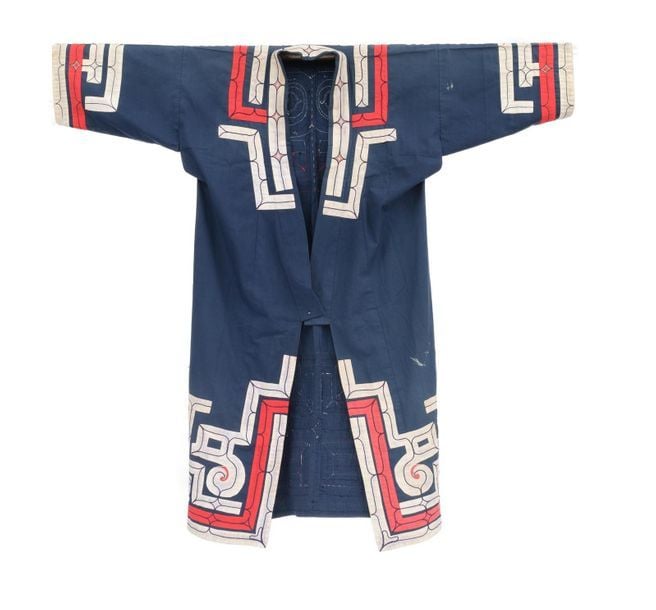 KIMONO AÏNOU BLEU, BLANC ET ROUGE