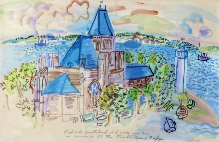 L'église de Quillebeuf, circa 1925