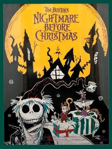 L'Étrange Noël de Mr Jack Affiche Nightmare Before Christmas Neuf et Encadré Allemagne, 1993 60 x 85 cm