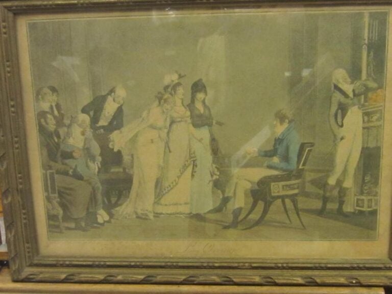 "L'orange", gravure encadrée