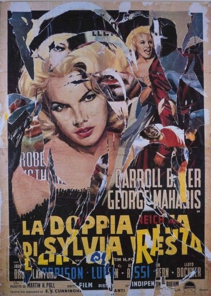 "La dopia" Collage sur sérigraphie Signé en bas à droite Justifié en bas à gauche 5/50 138 x 98 cm