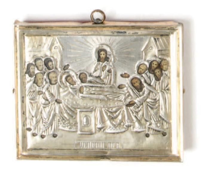 LA DORMITION DE LA VIERGE, russe, XIXe siècle