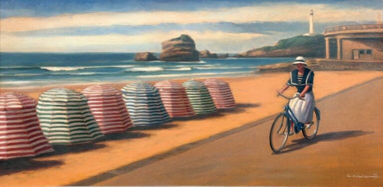 LA GRANDE PLAGE À BIARRITZ