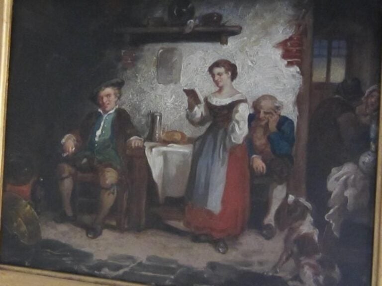 La lecture dans une taverne