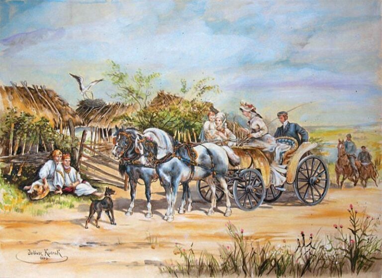 La Marraine (1880) Aquarell