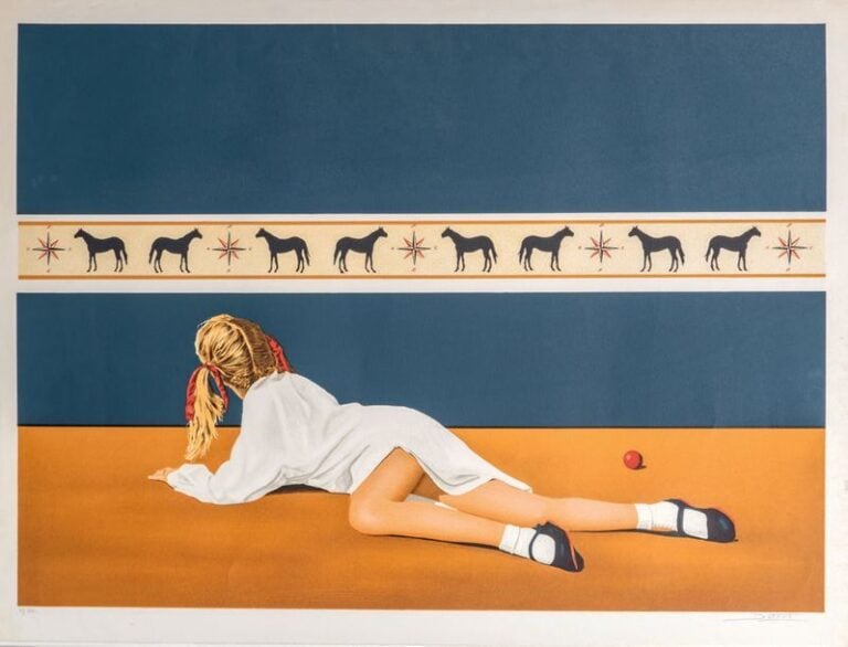 LA PETITE FILLE ET LA BOULE ROUGE