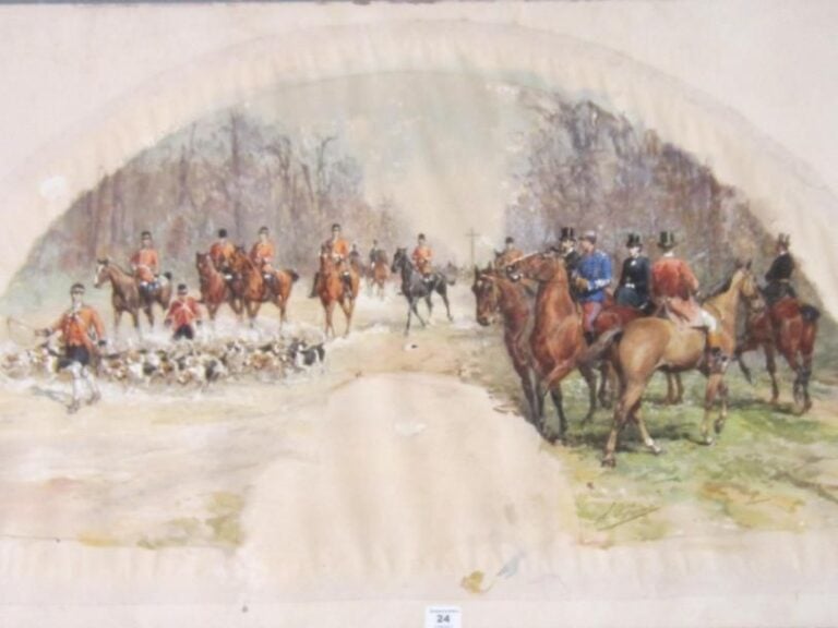 Le départ de la chasse à courre