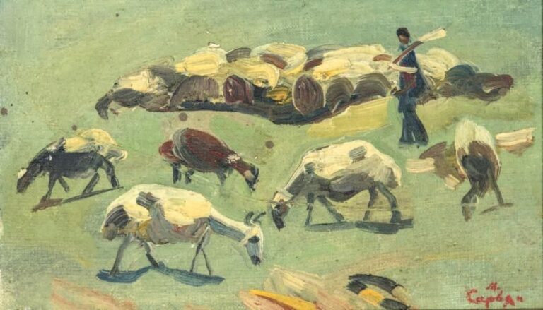 Le troupeau de moutons, 1961