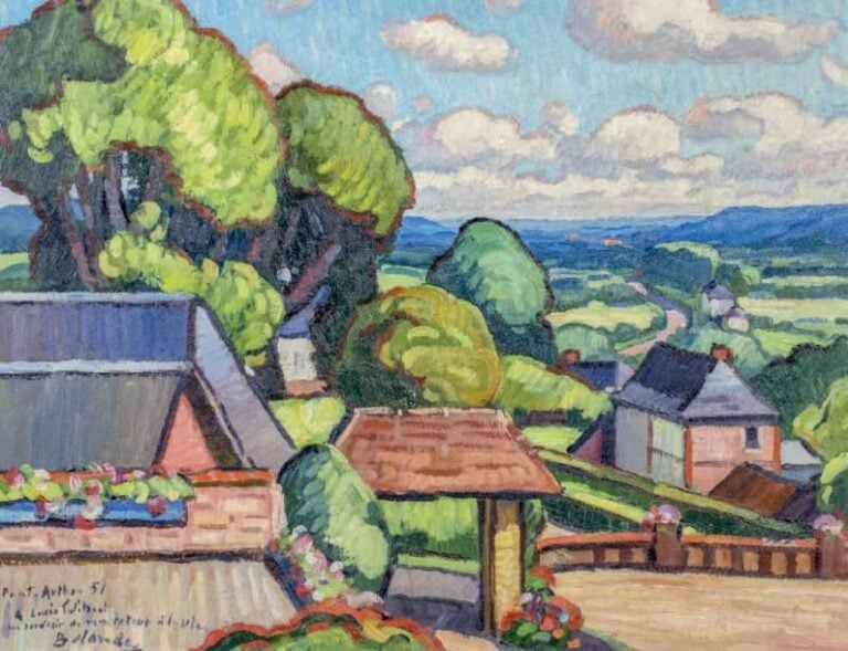 Le village de Pont-Authou, Normandie