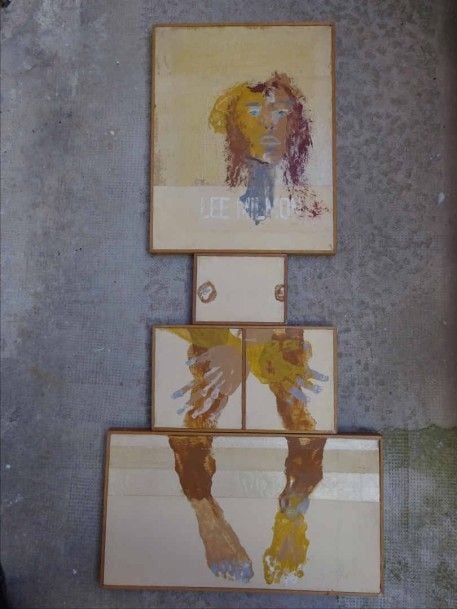 Lee MILMON (1940-2005) Anthropomorphies Composition / suite de cinq huiles sur toile Dimensions: > La plus grande: 33 x 61 cm > La plus petite: 16 x 20 cm