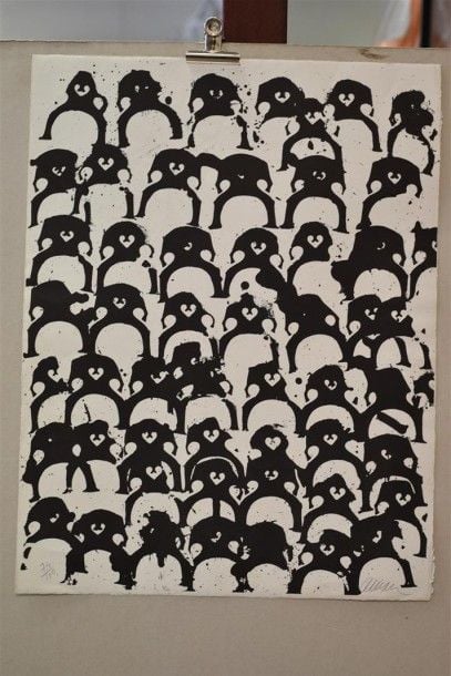 «Les cavaliers» Lithographie Justifiée en bas à gauche Signée en bas à droite Justifiée en bas à gauche 74/100 N° 36 du Catalogue Raisonné 65 x 50 cm